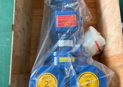 Gücüm Pompa water ring vacuum pump crated and ready for shipping